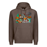 Coffee Basketball coffee cups Premium Hoodie - NancyCooperArtShop