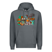 Rock Basketball coffee cups Premium Hoodie - NancyCooperArtShop