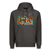 Smoke Basketball coffee cups Premium Hoodie - NancyCooperArtShop