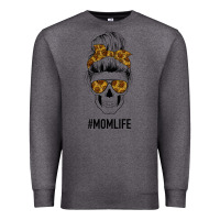 Charcoal Heather Sunflower Mom Skull Premium Sweatshirt - Bettercallsaul