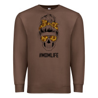 Chestnut Sunflower Mom Skull Premium Sweatshirt - Bettercallsaul