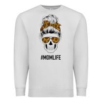 Dove Grey Sunflower Mom Skull Premium Sweatshirt - Bettercallsaul