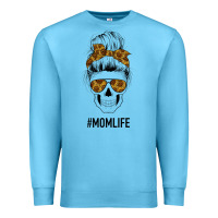 Ocean Blue Sunflower Mom Skull Premium Sweatshirt - Bettercallsaul
