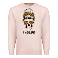 Pale Pink Sunflower Mom Skull Premium Sweatshirt - Bettercallsaul