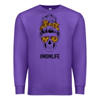 Purple Sunflower Mom Skull Premium Sweatshirt - Bettercallsaul
