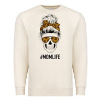 Sandshell Sunflower Mom Skull Premium Sweatshirt - Bettercallsaul
