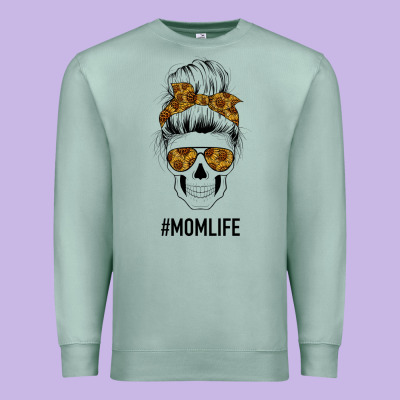 Sunflower Mom Skull Premium Sweatshirt Designed By Bettercallsaul