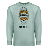Seafoam Sunflower Mom Skull Premium Sweatshirt - Bettercallsaul