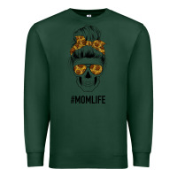 Sports Green Sunflower Mom Skull Premium Sweatshirt - Bettercallsaul