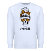 White Sunflower Mom Skull Premium Sweatshirt - Bettercallsaul