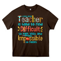 Chocolate Brown a truly great teacher Heavy Core Tee - texasbilliewilder