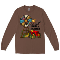 Chestnut so god made a farmer Long Sleeve Tee - JahusDesignShop