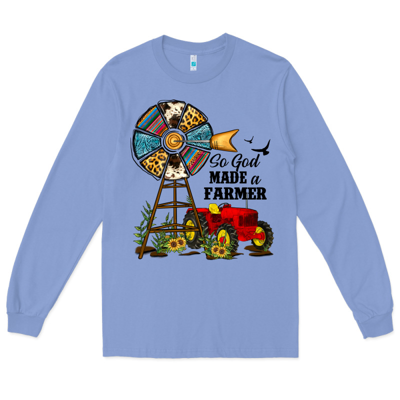 So God Made A Farmer Long Sleeve Tee by JahusDesignShop | Teevron