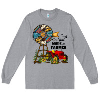 Heather Grey so god made a farmer Long Sleeve Tee - JahusDesignShop