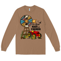 Toasted Coconut so god made a farmer Long Sleeve Tee - JahusDesignShop