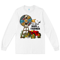White so god made a farmer Long Sleeve Tee - JahusDesignShop