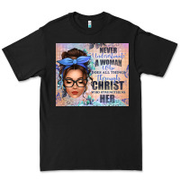 Black never underestimate a woman who does all things th Premium Tee - texasbilliewilder