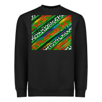 Black st patricks day leopard rainbow Heavyweight Sweatshirt - Artiststas