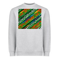 Heather Grey st patricks day leopard rainbow Heavyweight Sweatshirt - Artiststas
