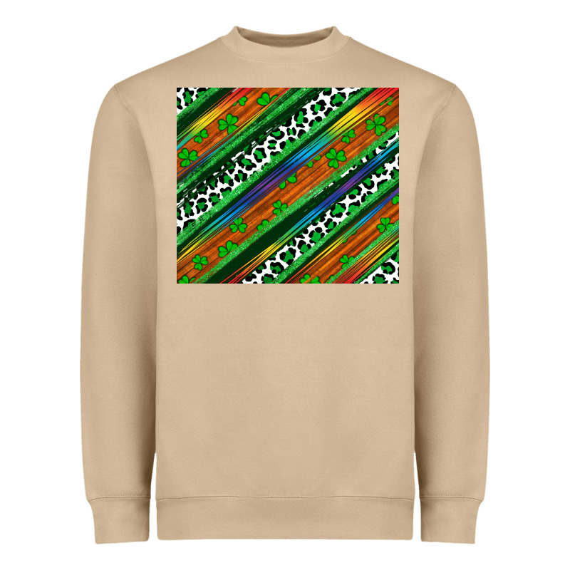 St Patricks Day Leopard Rainbow Heavyweight Sweatshirt by Artiststas | Teevron