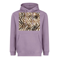 Lavender brown zebra Heavyweight Hoodie - BarkalooDesign