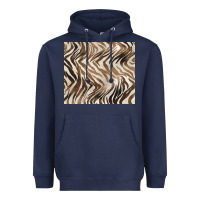 Navy brown zebra Heavyweight Hoodie - BarkalooDesign