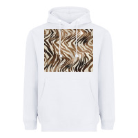 White brown zebra Heavyweight Hoodie - BarkalooDesign