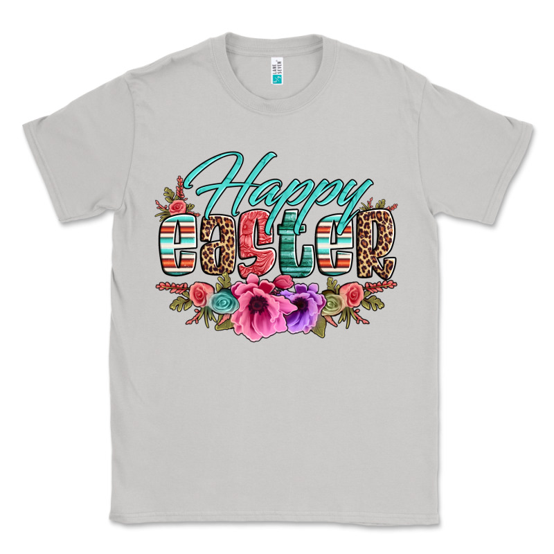 Happy Easter Western Floral Serape Leopard Classic Tee by Jasminsmagicworld | Teevron