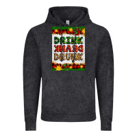 Vintage Black Christmas Drink Drank Drunk Vintage Hoodie - Artiststas