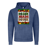 Vintage Denim Christmas Drink Drank Drunk Vintage Hoodie - Artiststas
