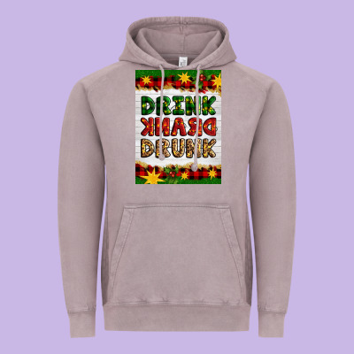 Christmas Drink Drank Drunk Vintage Hoodie Designed By Artiststas