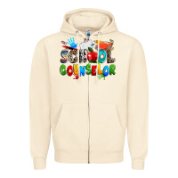 Sandshell school counselor Zipper Hoodie - NancyCooperArtShop