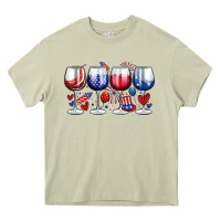 Mossy American wine glasses Heavy Core Tee - Zillion Design Studio