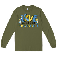Army Green love dose count chromosomes Long Sleeve Tee - MaliasSmallBusiness