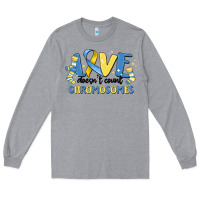 Heather Grey love dose count chromosomes Long Sleeve Tee - MaliasSmallBusiness