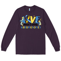 Plum love dose count chromosomes Long Sleeve Tee - MaliasSmallBusiness