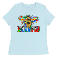 Baby Blue bee kind autism Ladies Tee - Zillion Design Studio