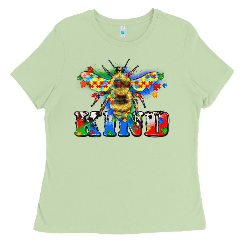 Bee Kind Autism Ladies Tee by Zillion Design Studio | Teevron