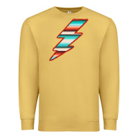 Antique Gold Teal and Orange Serape Lightning Premium Sweatshirt - Bettercallsaul