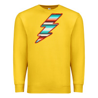 Lemon Teal and Orange Serape Lightning Premium Sweatshirt - Bettercallsaul