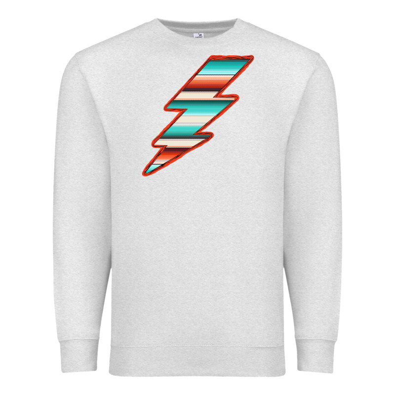 Teal And Orange Serape Lightning Premium Sweatshirt by Bettercallsaul | Teevron