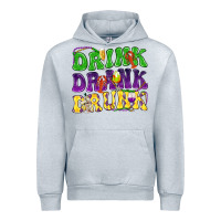Heather Grey Drink drank drunk Mardi Gras Urban Hoodie - HowdyJamesFarm