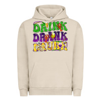 Pigment French Oak Drink drank drunk Mardi Gras Urban Hoodie - HowdyJamesFarm