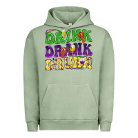 Pigment Oil Green Drink drank drunk Mardi Gras Urban Hoodie - HowdyJamesFarm
