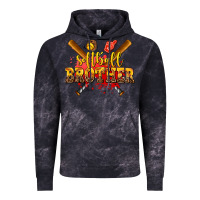 Cloud Black softball brother Vintage Hoodie - AdoDesignShop