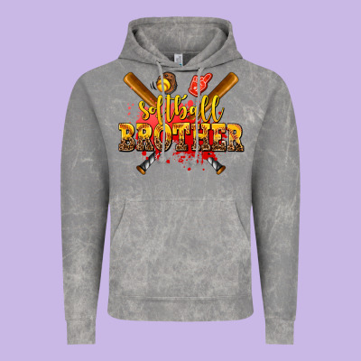 Softball Brother Vintage Hoodie Designed By Adodesignshop