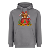 Storm hot coco christmas highland cow Heavyweight Hoodie - Jasminsmagicworld