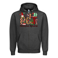 Charcoal Heather pct christmas Zipper Hoodie - MaliasSmallBusiness