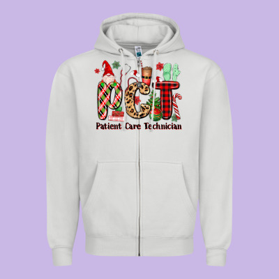 Pct Christmas Zipper Hoodie Designed By Maliassmallbusiness