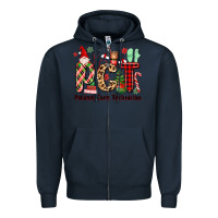 Navy pct christmas Zipper Hoodie - MaliasSmallBusiness